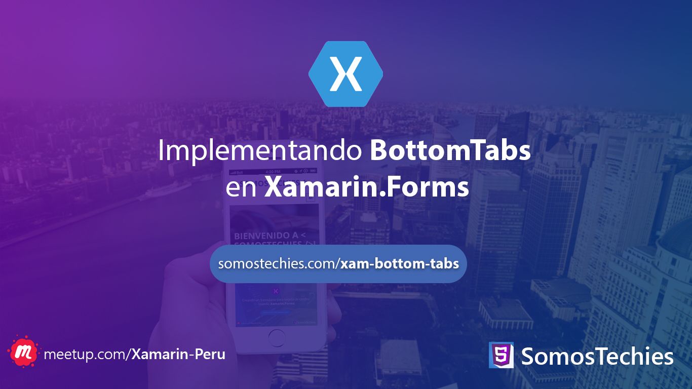 Implementando BottomTabs en Xamarin.Forms